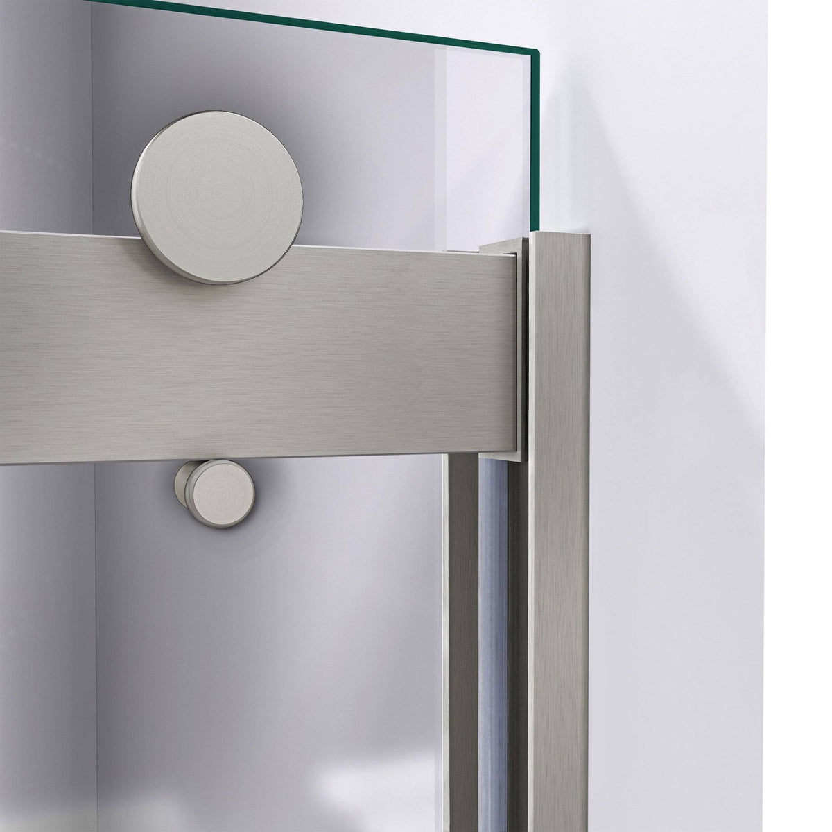 Semi-Frameless Bypass Shower Door in Chrome and Gray Glass K60036
