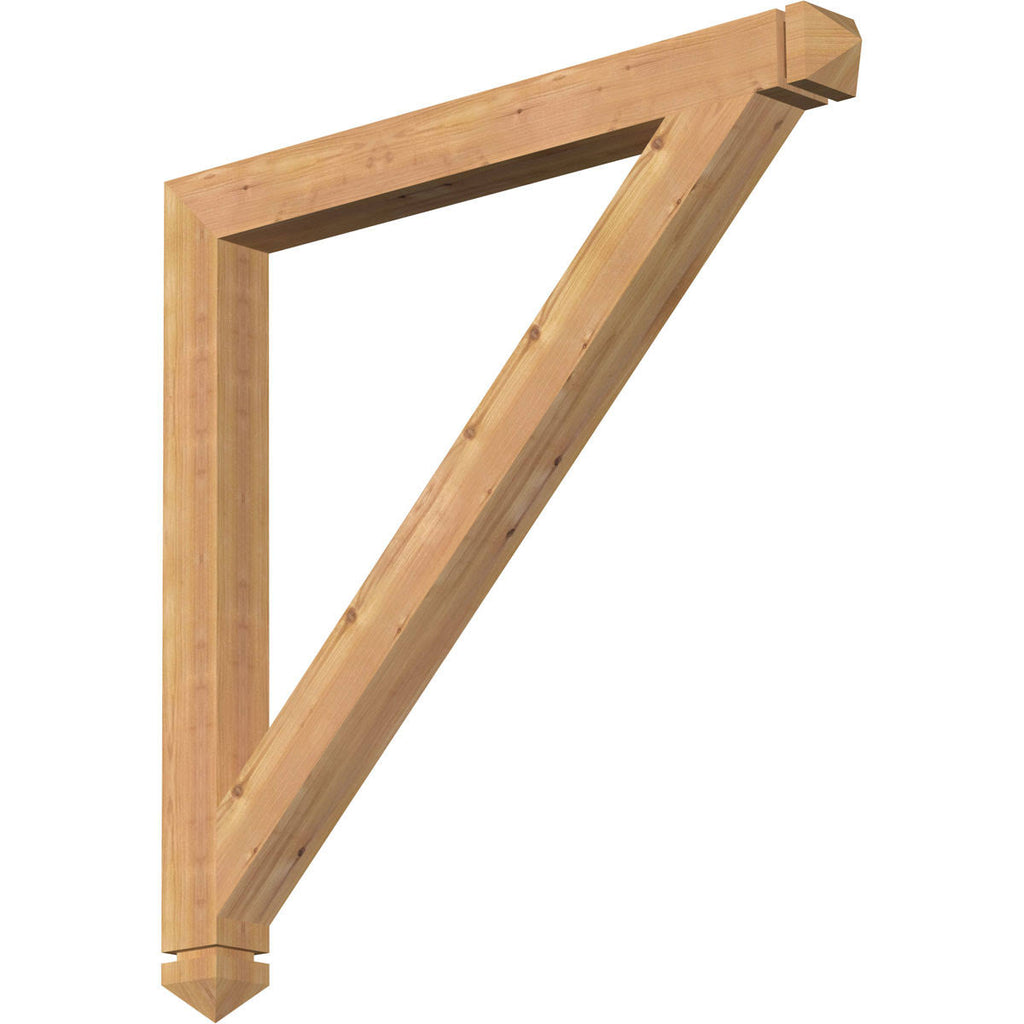 Traditional Arts u0026 Crafts Smooth Bracket, Western Red Cedar B31022