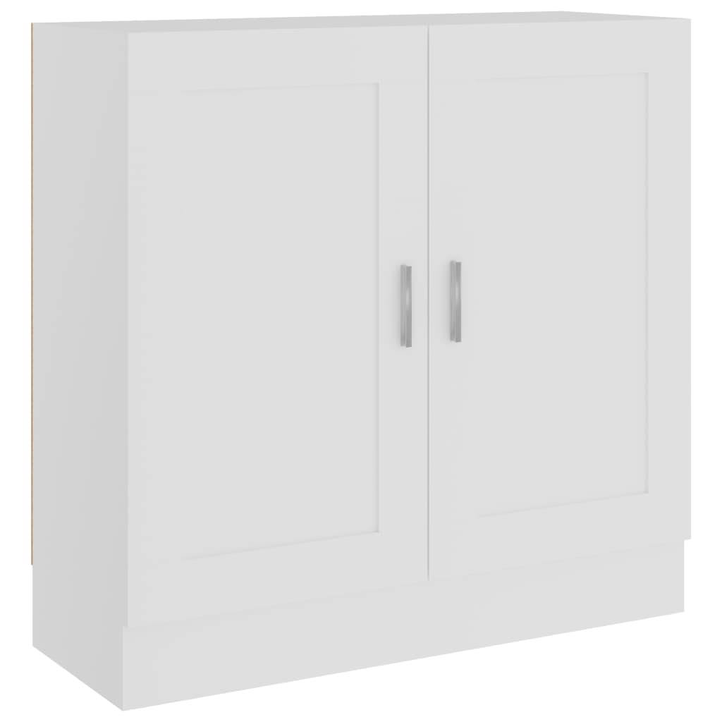 Book Cabinet White and Sonoma Oak Chipboard N925841