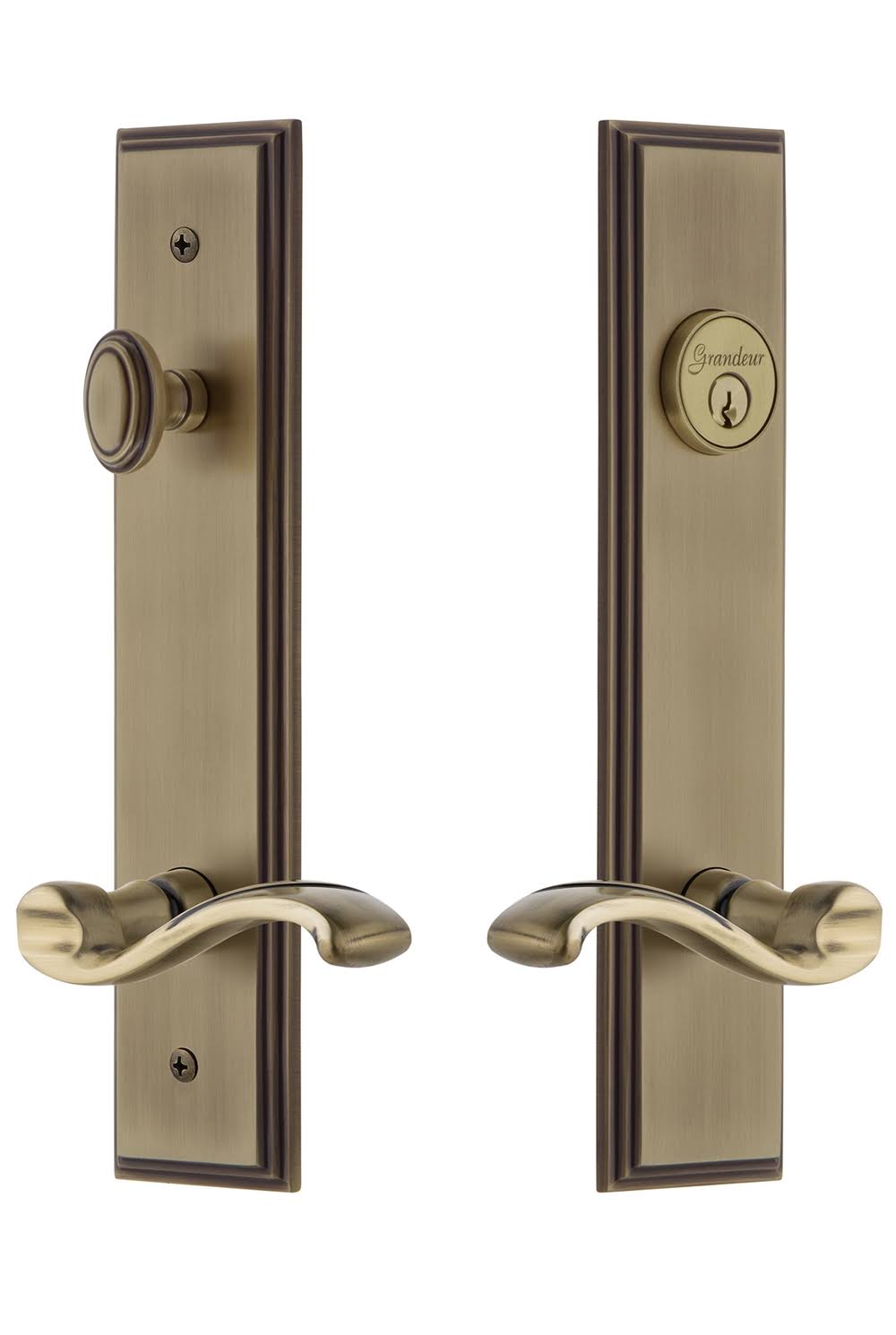 Vintage Brass Entry Set J779