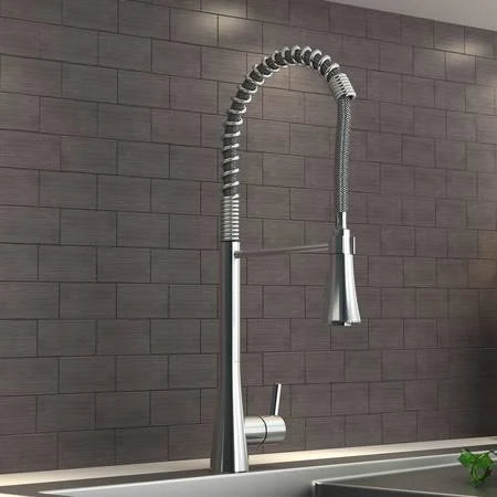 Brushed Nickel Single Handle Kitchen Faucet I724