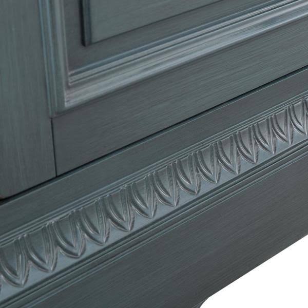 Distressed Blue Fog Bath Vanity Cabinet X46211
