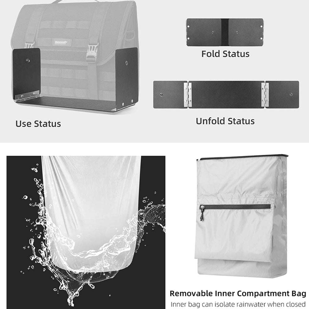 Motorcycle Bag Side 13l With Removable Waterproof Inner Pouch Support Panel O16841